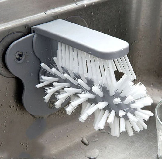 Cepillo limpiador de vasos con chupa